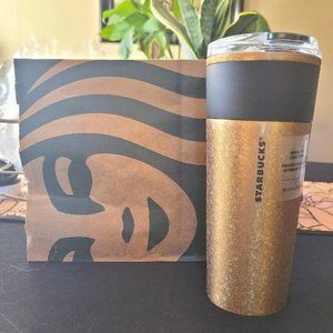 Starbucks Black/Gold Marble Stainless Steel 2021 Edition